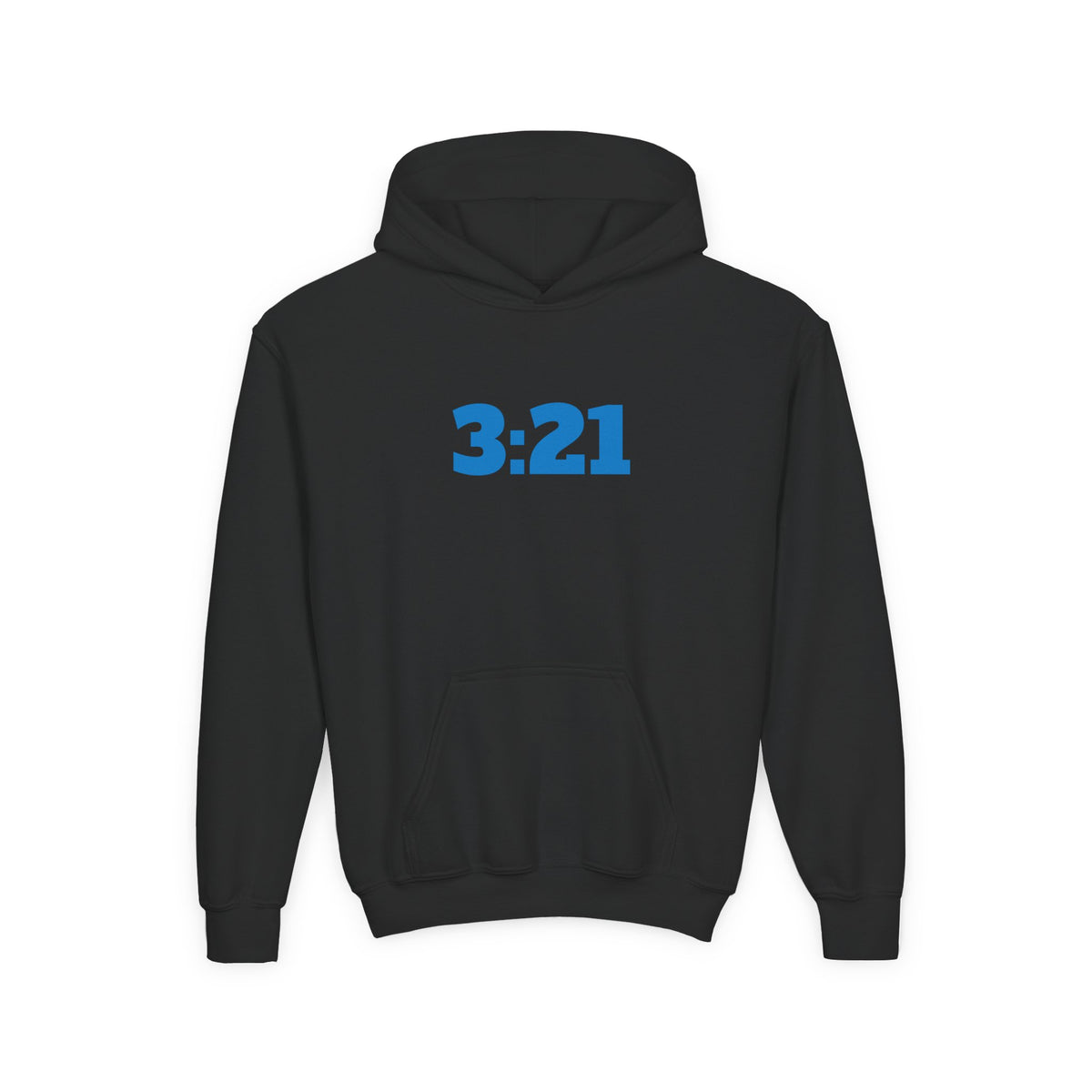 Youth Hoodie — 3:21 DNA Design Kids Pullover with Colorful Double Helix Down Syndrome awareness colors