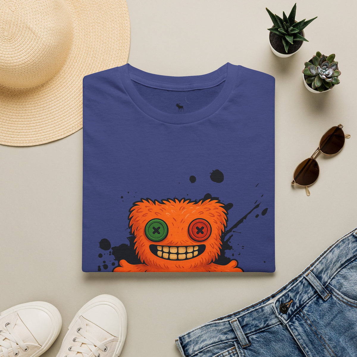 Funny Orange Monster T-Shirt – 'Fugg Life' Graphic Tee