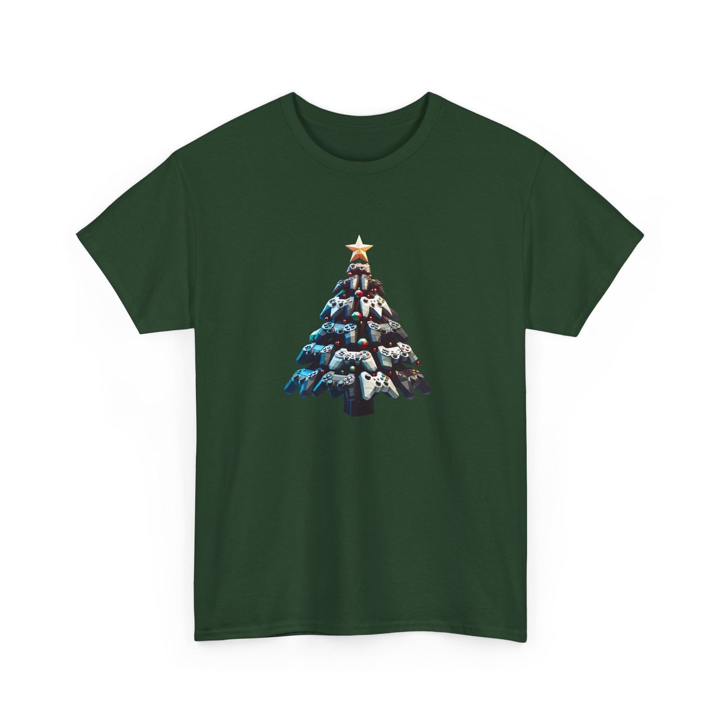 Video Game Console Christmas Tree Unisex Tee, Gaming Holiday Shirt, Gamer Gift, Retro Gamer Shirt, Gaming Console Tee, Christmas Tee