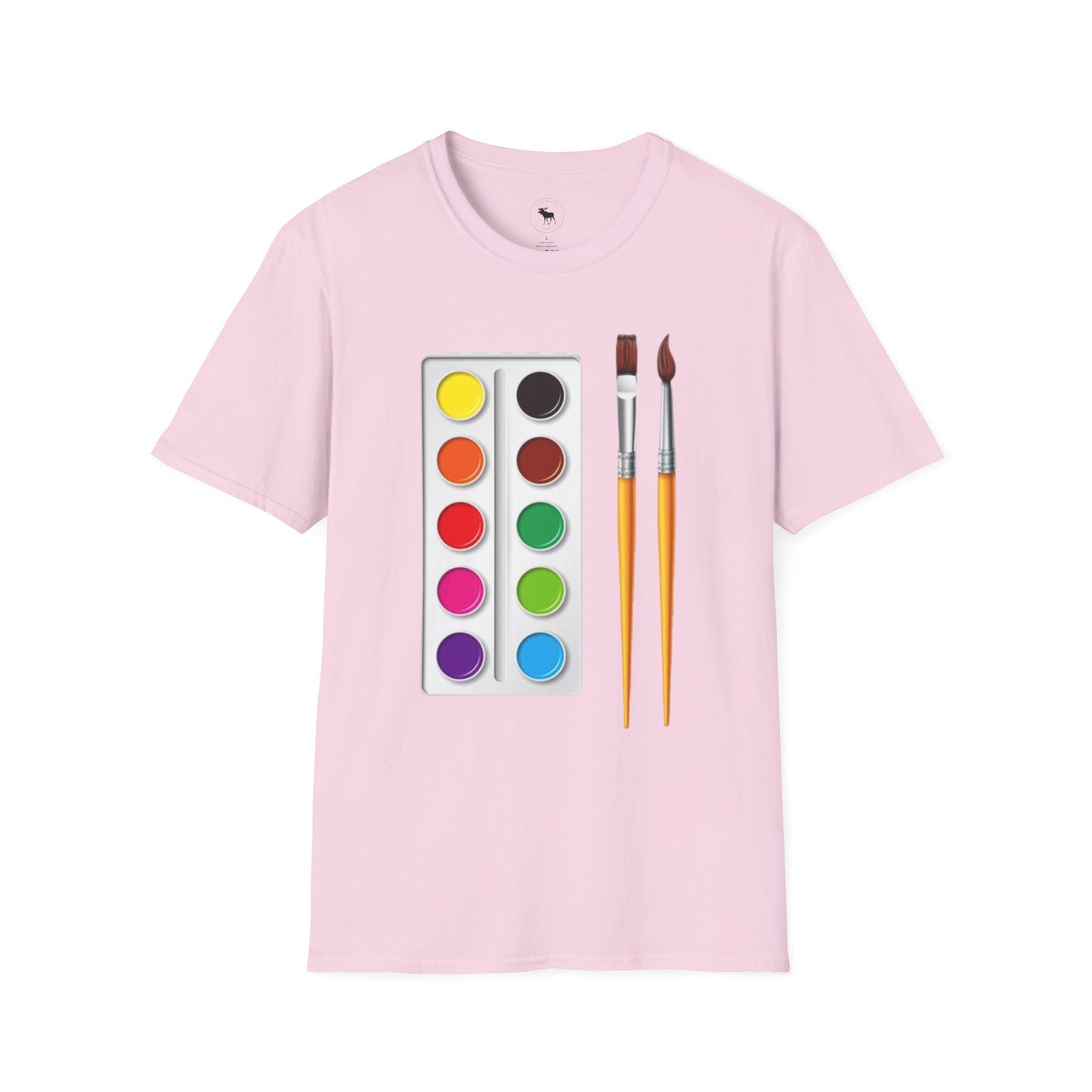 Colorful Artist T-Shirt/ Water color pallet softstyle Tee