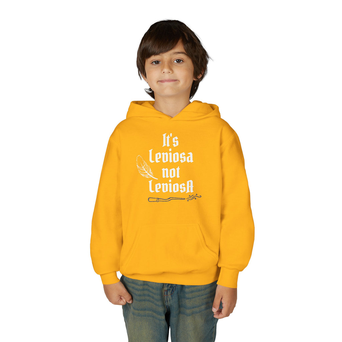 Youth Hoodie – "It's Leviosa Not LeviosA" Magical Quote Hooded Sweatshirt