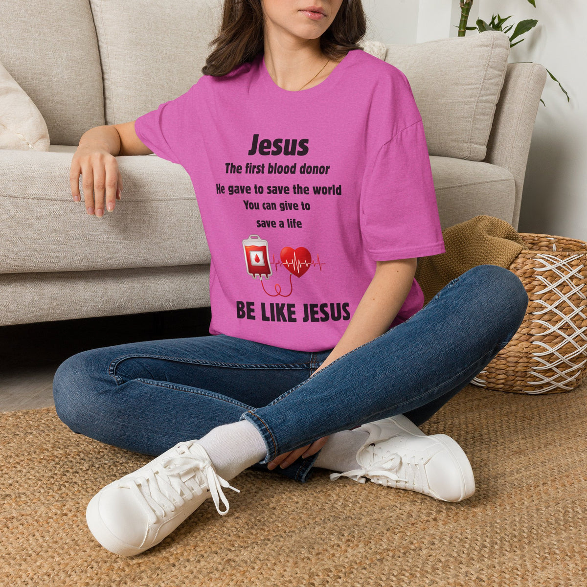 Jesus "Be Like Jesus" Blood Donor T-Shirt