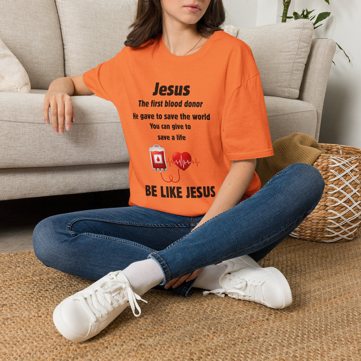 Jesus "Be Like Jesus" Blood Donor T-Shirt