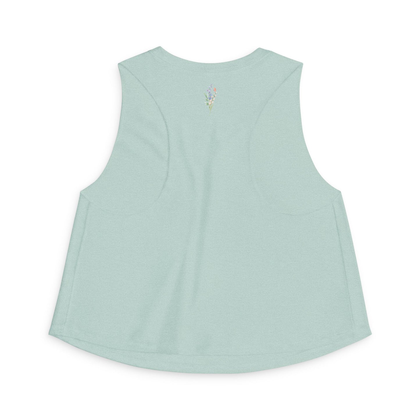 Floral Watercolor Butterfly Crop Top — Women’s Spring Garden Tank