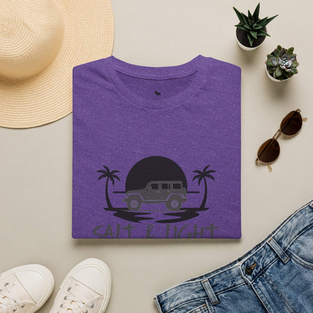Beach 4x4 T-Shirt — "Salt & Light" Coastal Adventure Tee