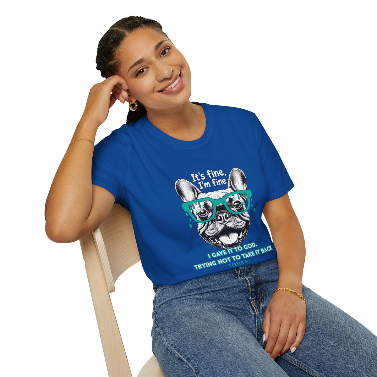 Funny Cat “It’s Fine, I’m Fine” Graphic T-Shirt
