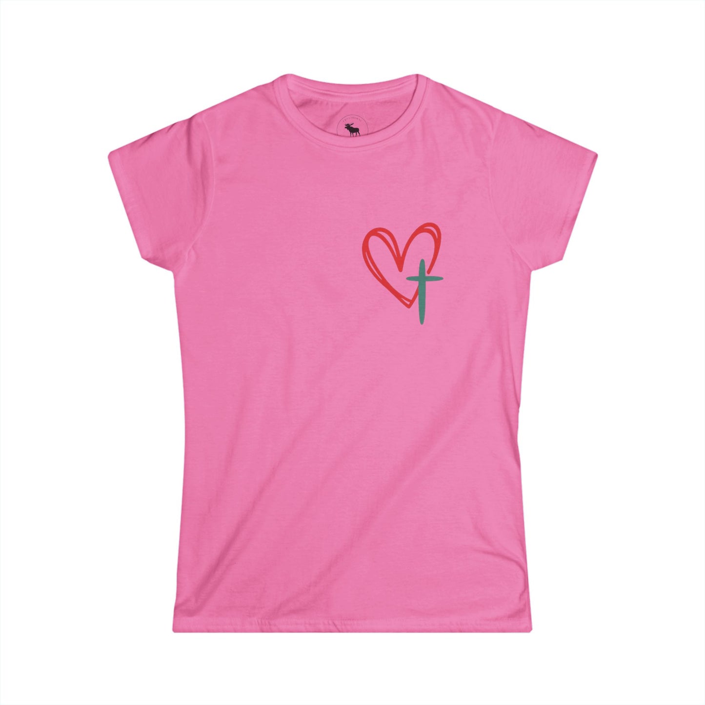 Christian Faith Women's Softstyle Tee - Inspirational Shirt - Jesus Has My Back T-Shirt - Casual, Gift for Believers, Spiritual Fashion