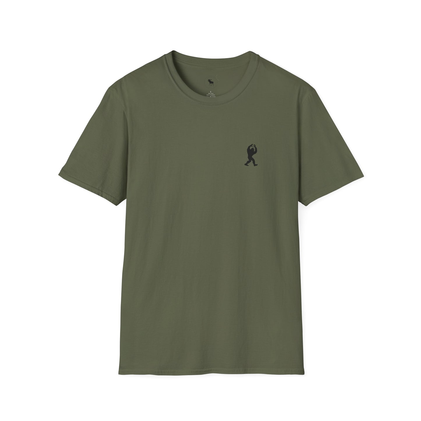 Bigfoot Forest T-Shirt — "A guy like me is hard to find" Back Print