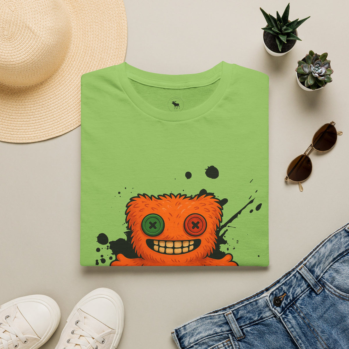Funny Orange Monster T-Shirt – 'Fugg Life' Graphic Tee