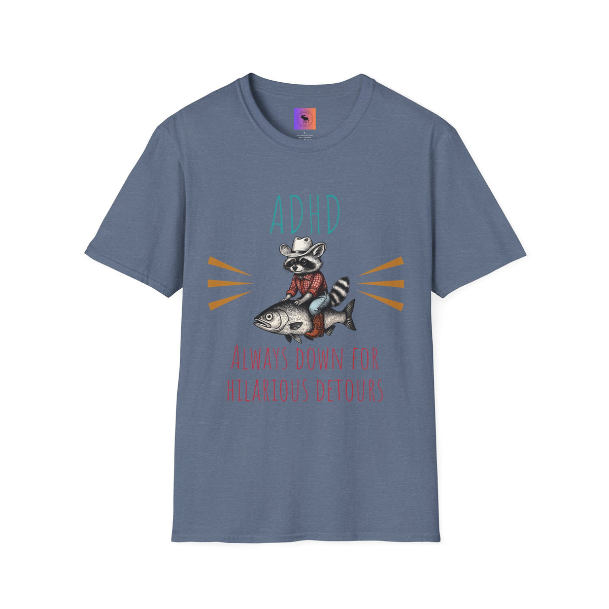 ADHD Awareness Unisex T-Shirt, Hilarious Detours Tee, Funny Gift for ADHD Friends, Casual Wear, Gift for Mental Health Awareness