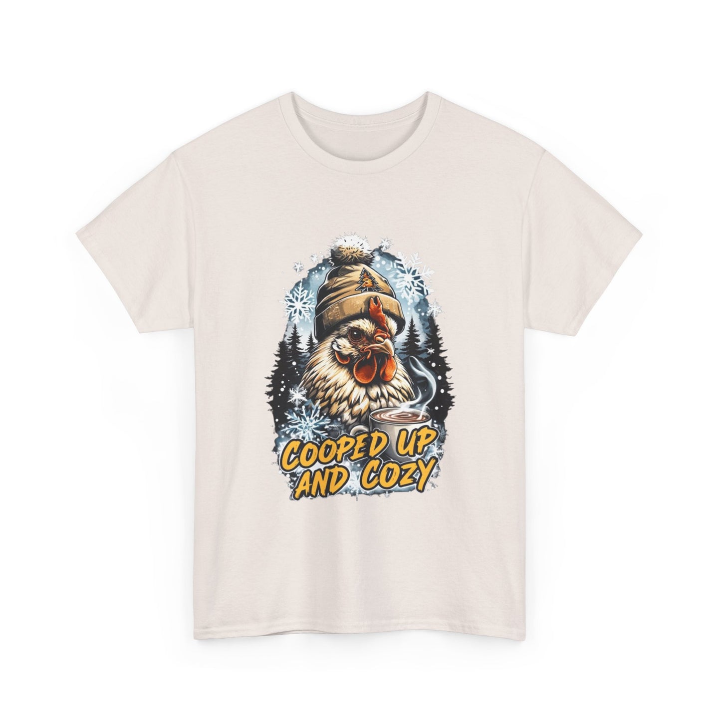 cooped up and cozy graphic T. perfect gift for the chicken lover in your life