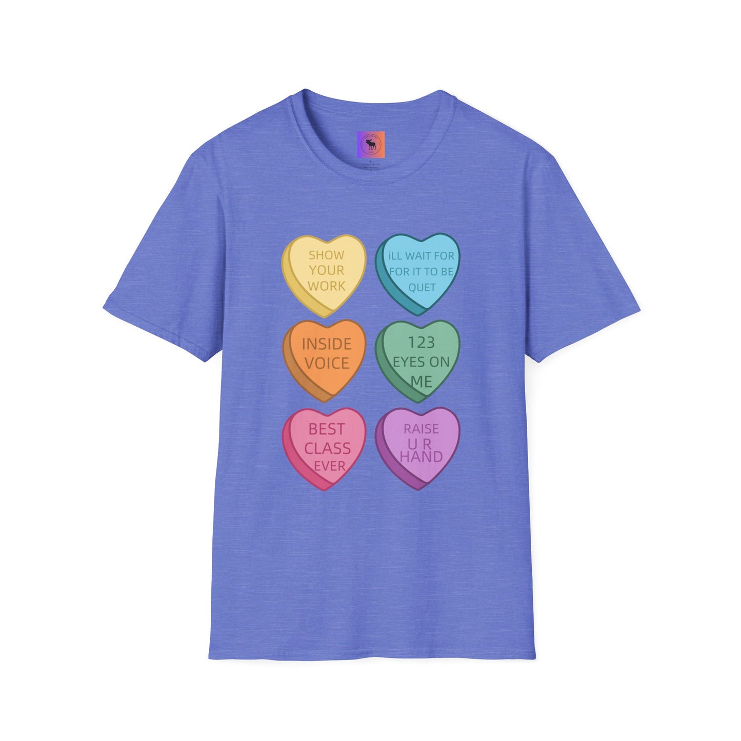 Conversation Heart Teacher Shirt — Funny Classroom Love Notes Tee