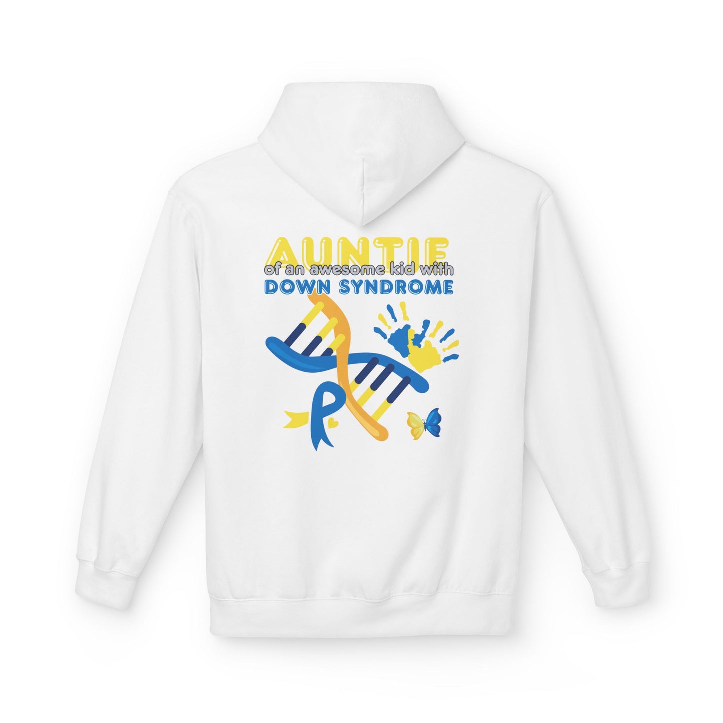 Down Syndrome Aunt Hoodie — "Auntie of the Morning Sun" DNA Ribbon Sweatshirt