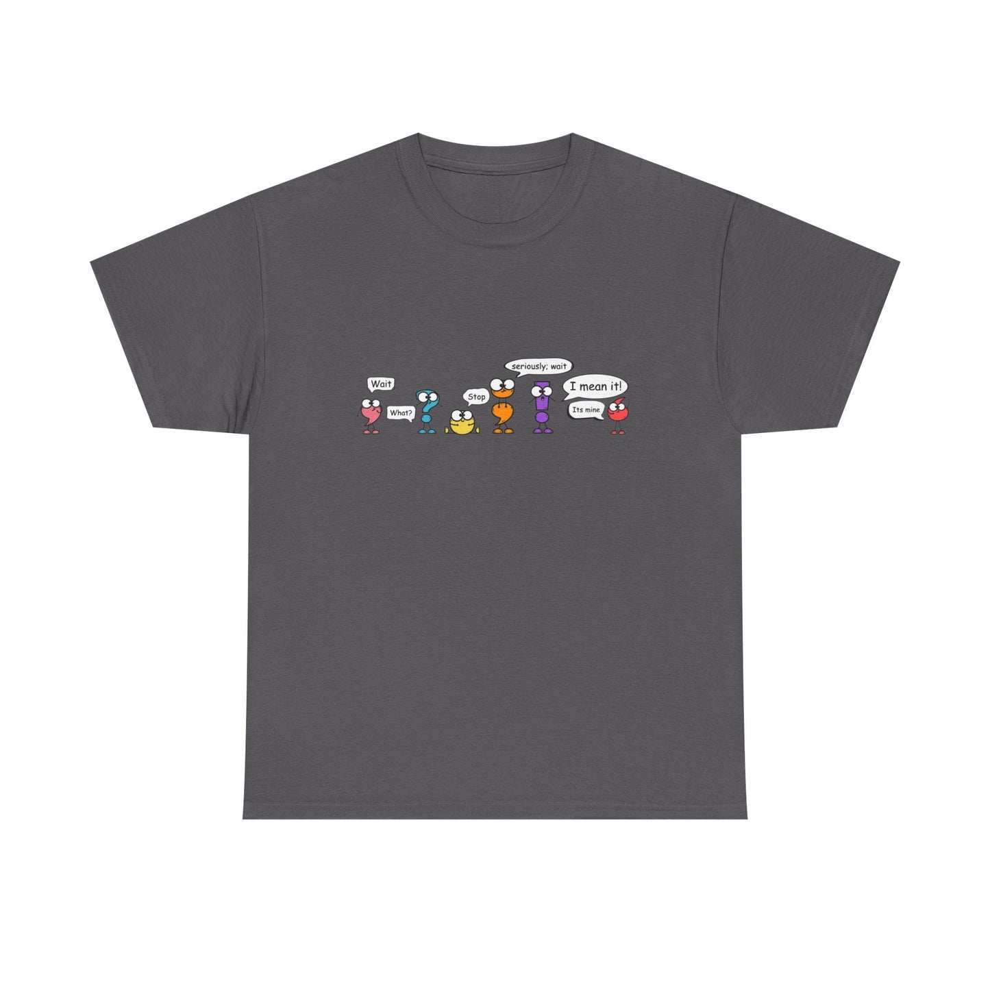 punctuation cartoon Heavy Cotton Tee