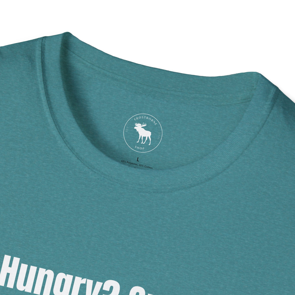 Bible Snack Tee — "Hungry? Grab a Bible" Christian T-Shirt (Matthew 5:6)