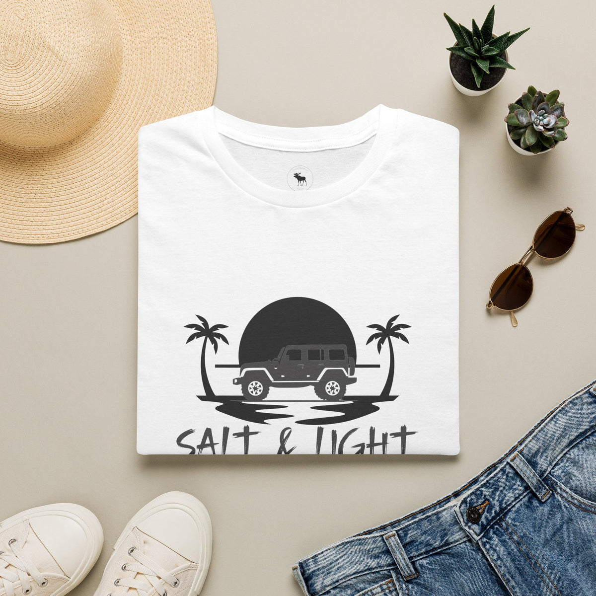 Beach 4x4 T-Shirt — "Salt & Light" Coastal Adventure Tee