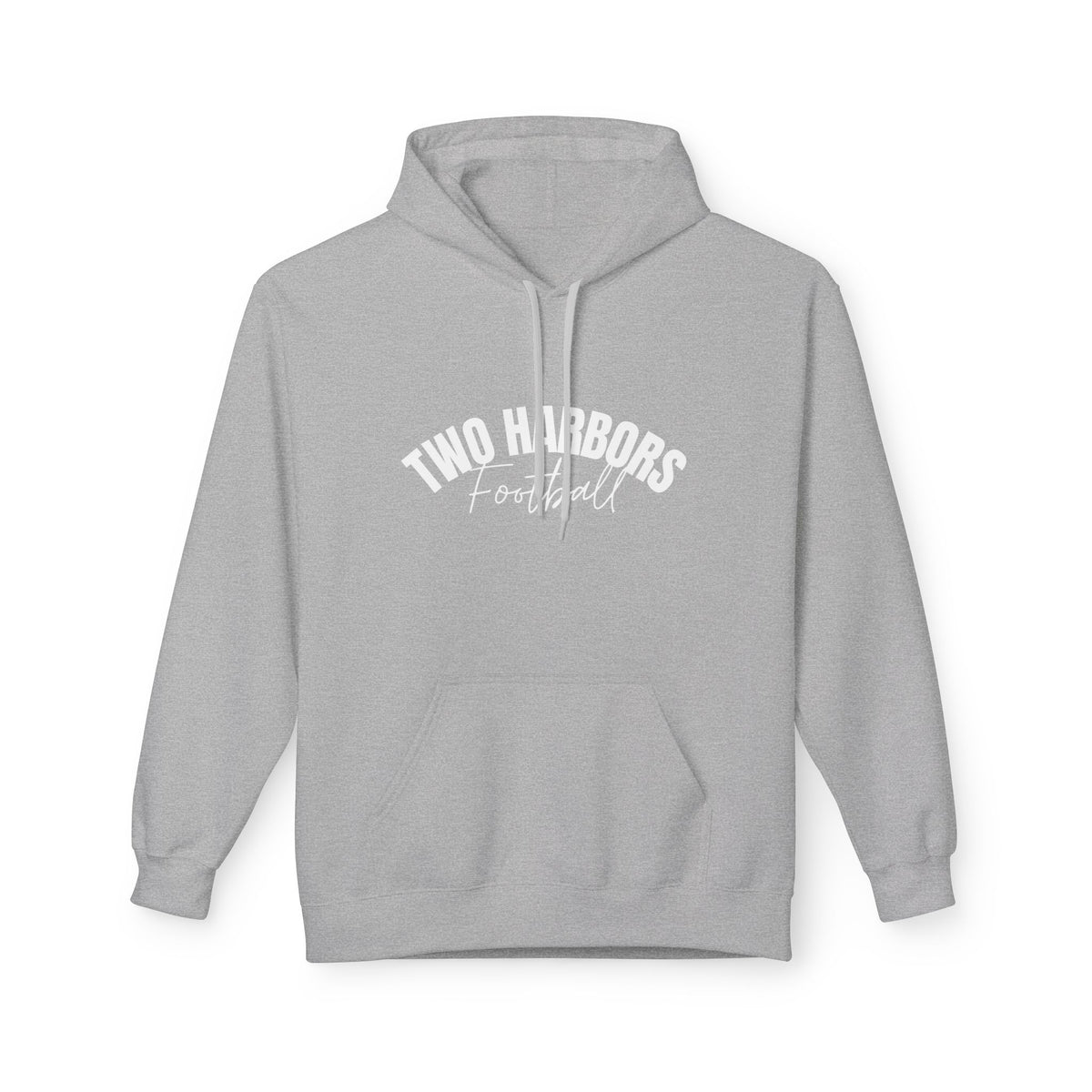 Two Harbors Football Hoodie — Minimal Script Team Pullover