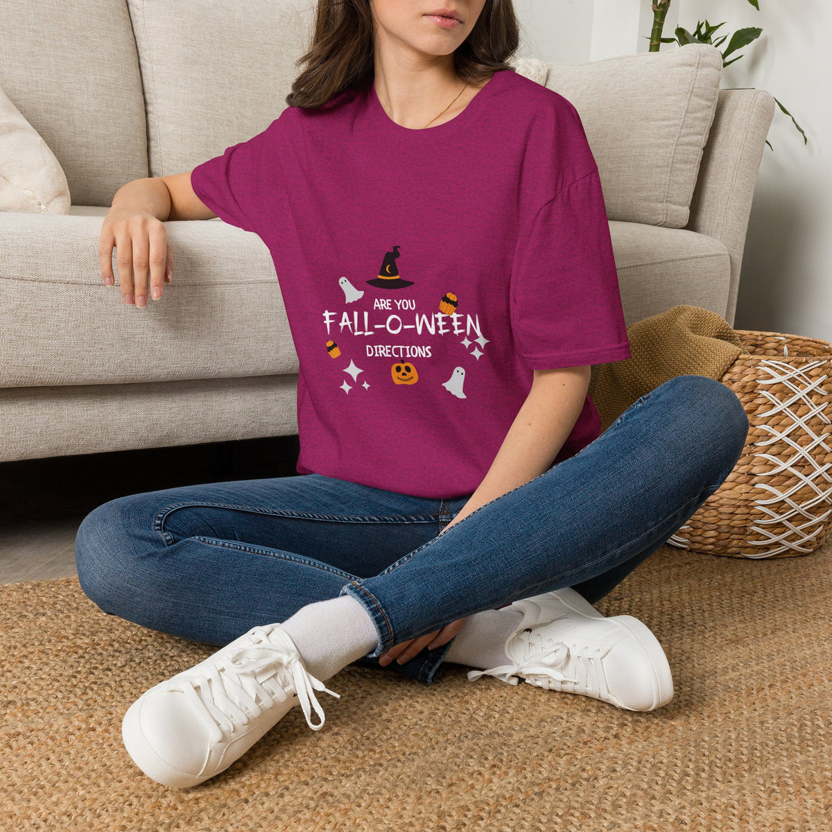 Are You Fall-O-Ween? Cute Witch & Pumpkin Halloween T-Shirt
