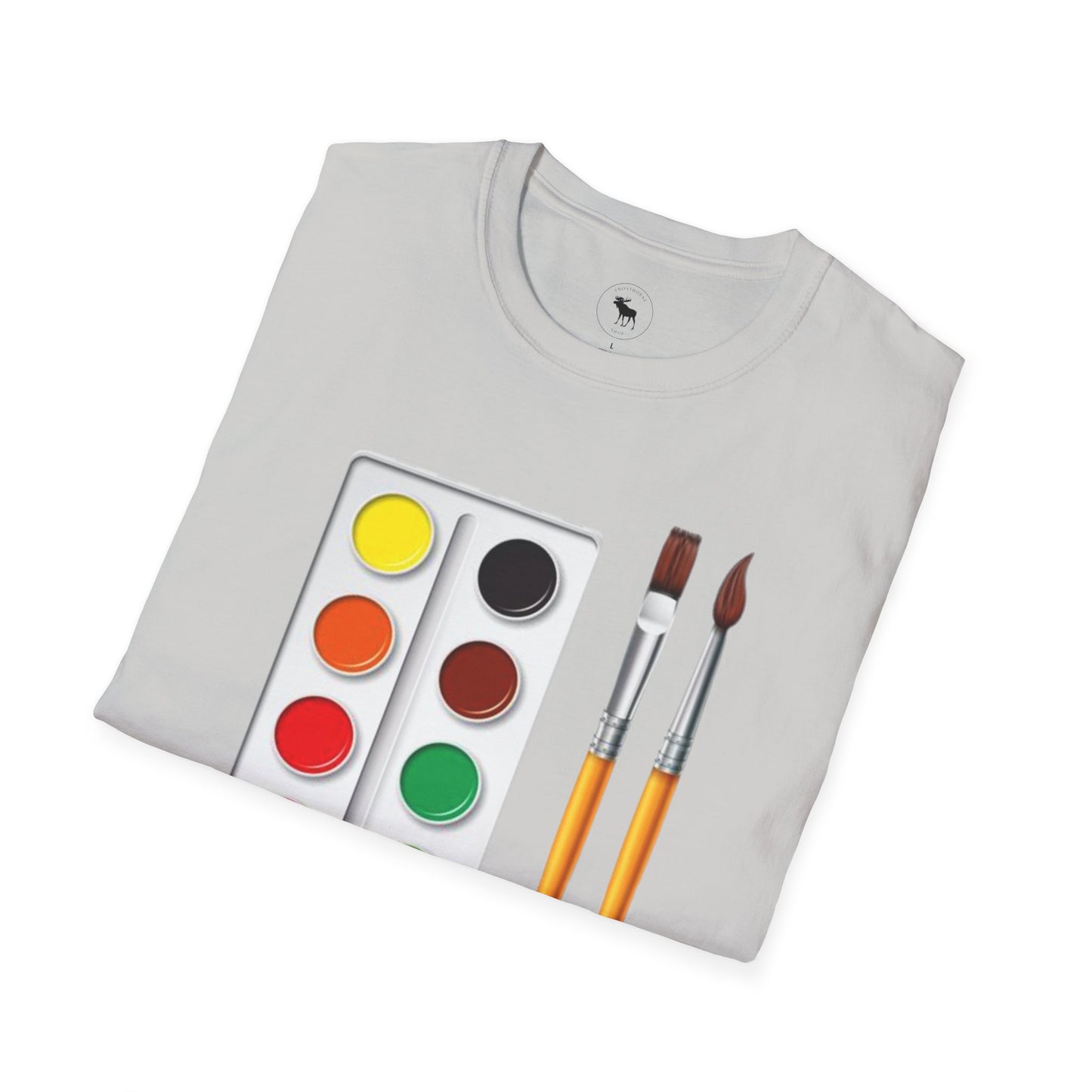 Colorful Artist T-Shirt/ Water color pallet softstyle Tee