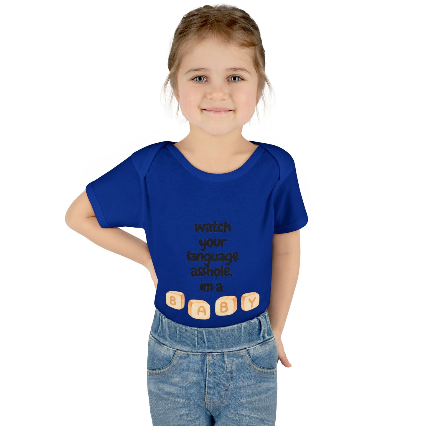 watch your language around the baby infant body suit