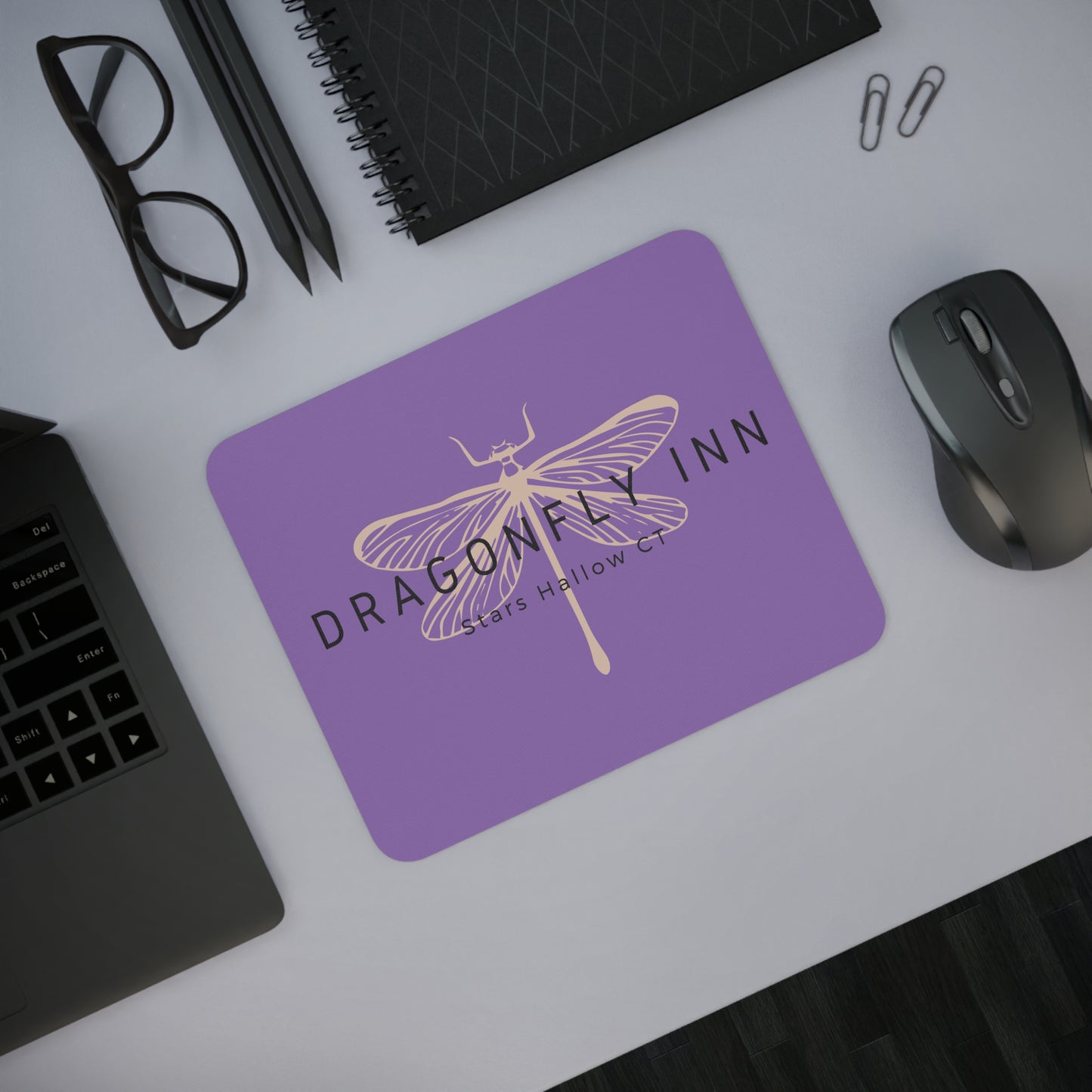 Dragonfly Inn Desk Mouse Pad