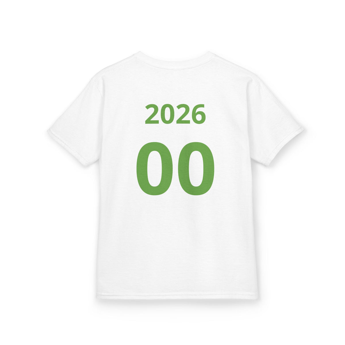 Kids Soccer T‑Shirt — "Two Harbors" Graphic with Back Number (2026)
