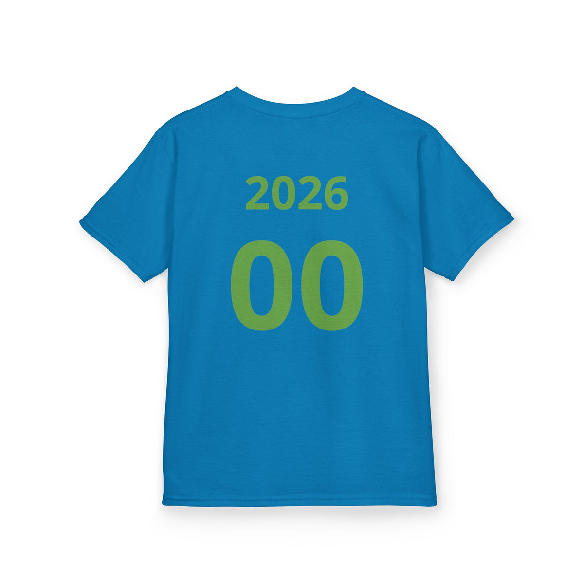 Kids Soccer T‑Shirt — "Two Harbors" Graphic with Back Number (2026)