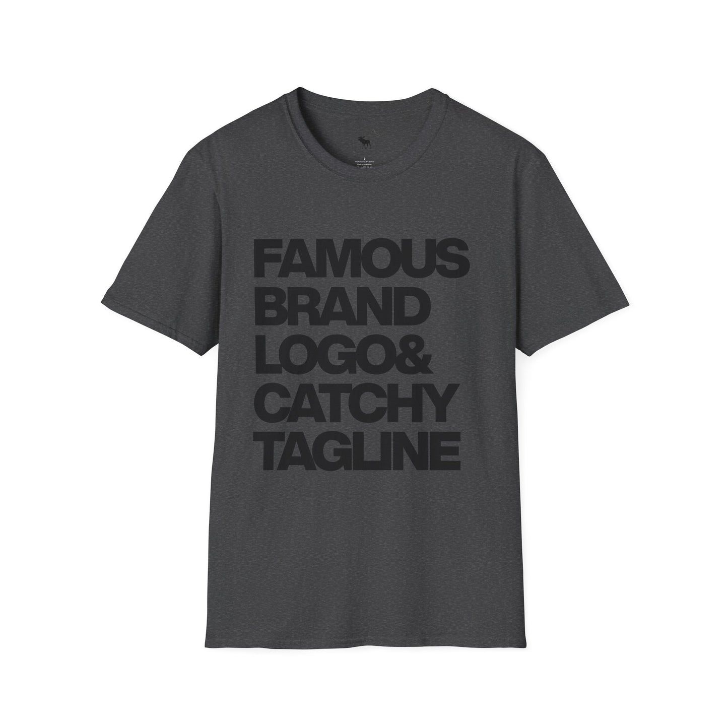 Famous Logo Softstyle T-Shirt, Casual Tee, Graphic Shirt, Gift for Him/Her, Trendy Style, Everyday Wear