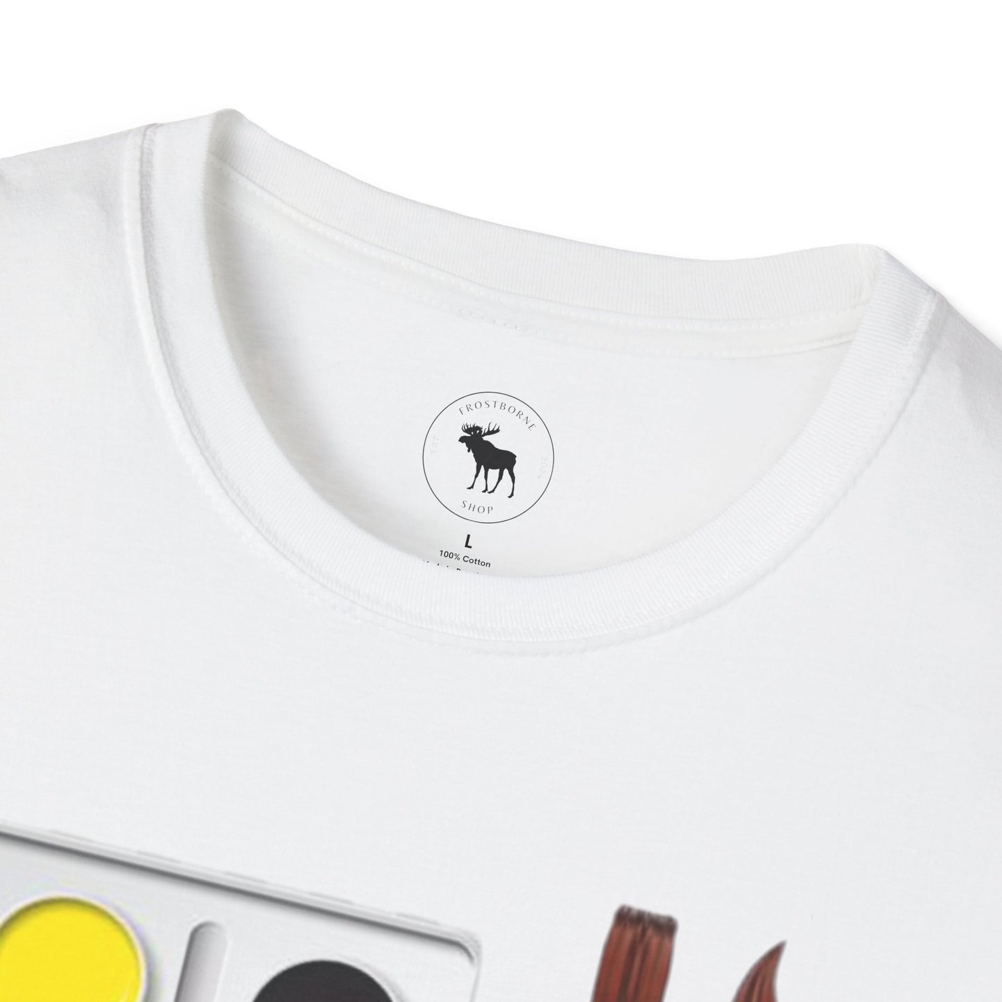 Colorful Artist T-Shirt/ Water color pallet softstyle Tee