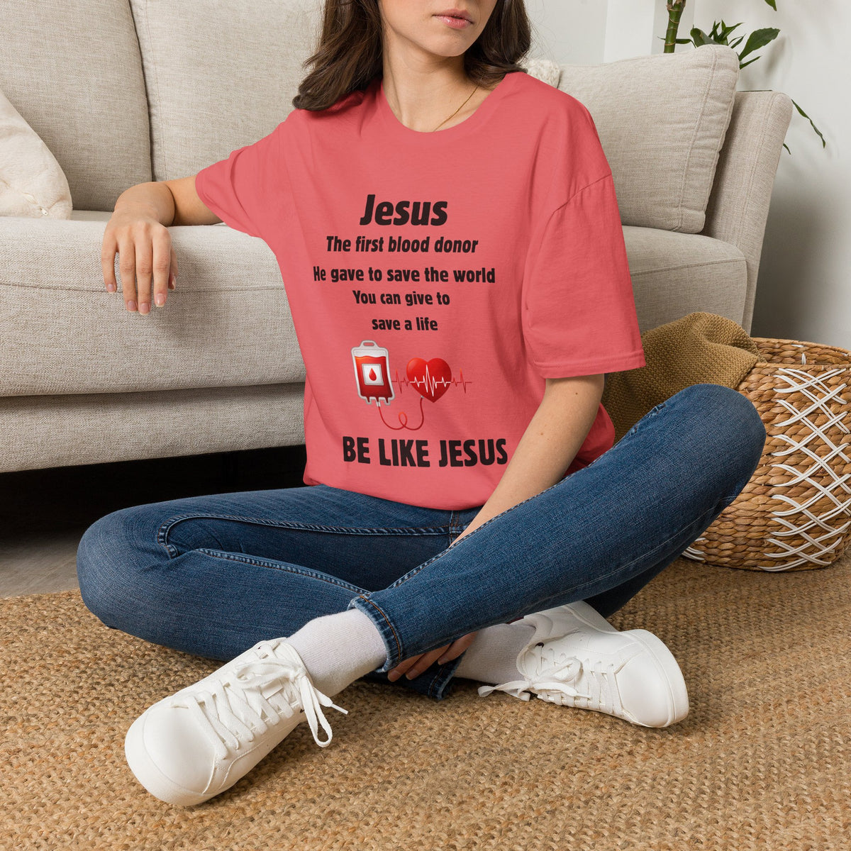 Jesus "Be Like Jesus" Blood Donor T-Shirt