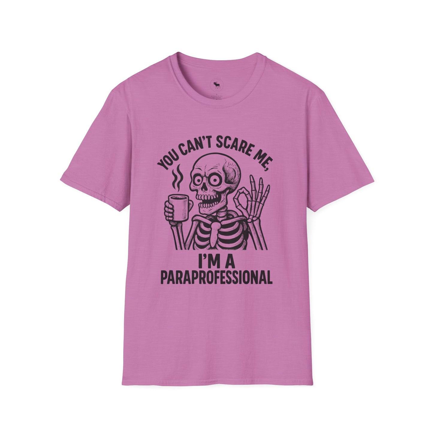 Funny Skeleton Paraprofessional T-Shirt, Unisex Tee for Halloween, Teacher Gift, Casual Wear, Humor Shirt, Skeleton Design