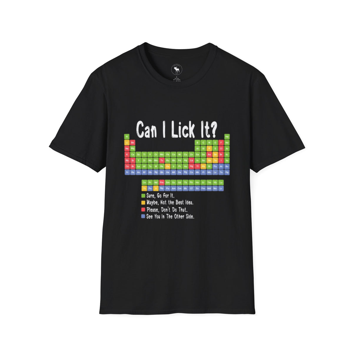 Can I Lick It? Chemistry Periodic Table T-Shirt