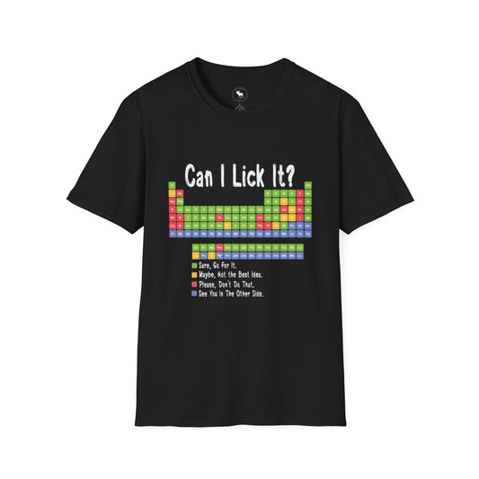 Can I Lick It? Chemistry Periodic Table T-Shirt