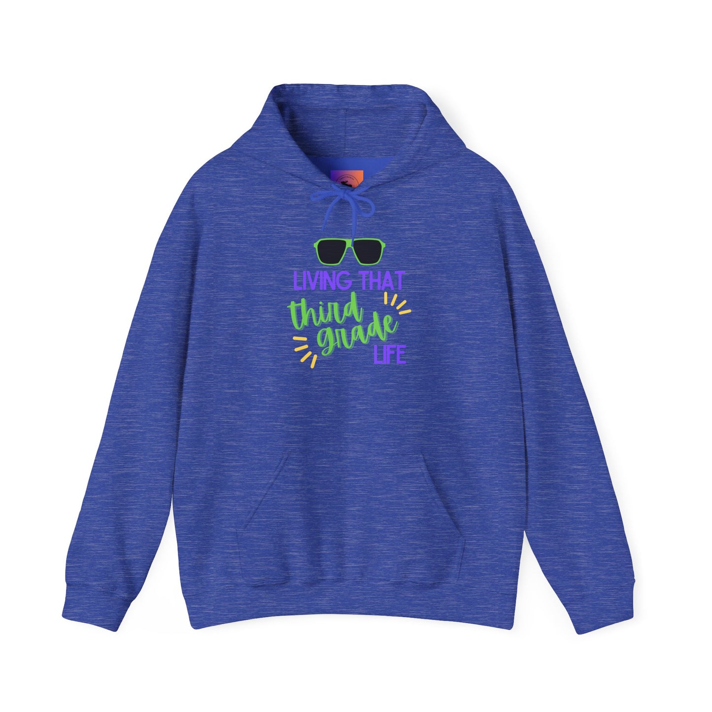 Living That Third Grade Life Hoodie - Perfect for Students, Graduation Gift, Cool Casual Wear, Back to School, Kids' Style