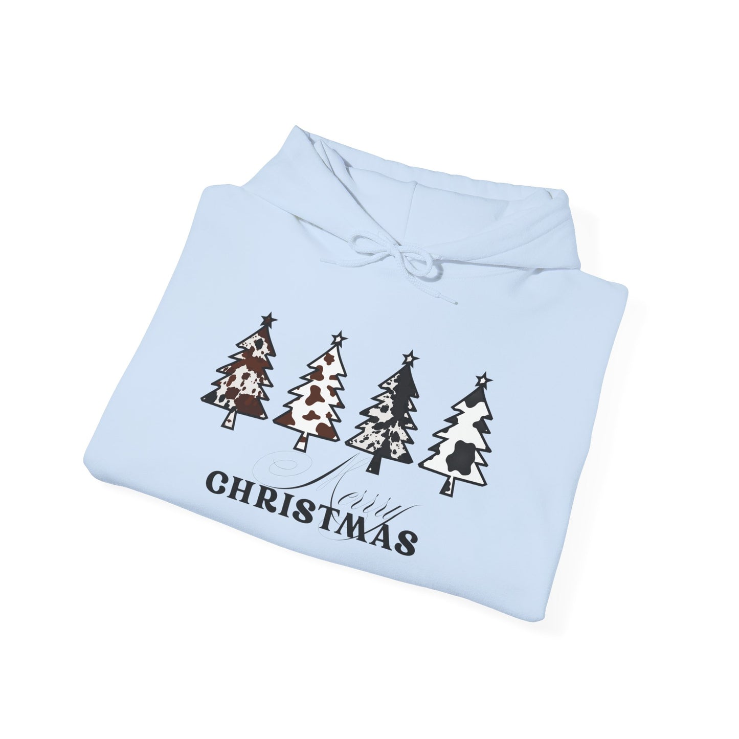Cow Print Merry Christmas Hoodie