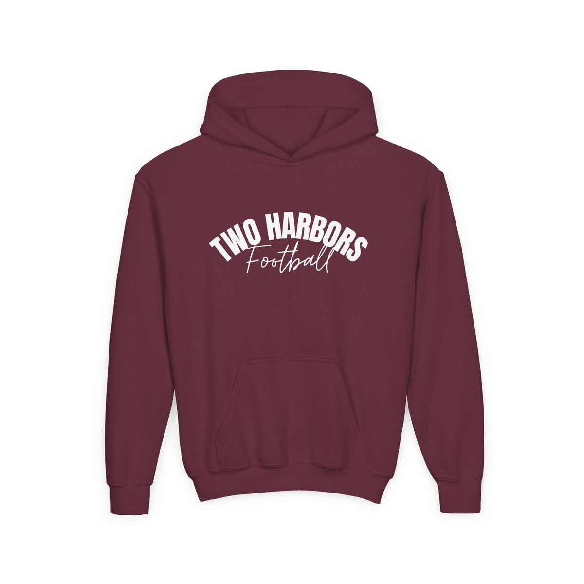 Two Harbors Football Youth Hoodie — Kids Team Spirit Pullover