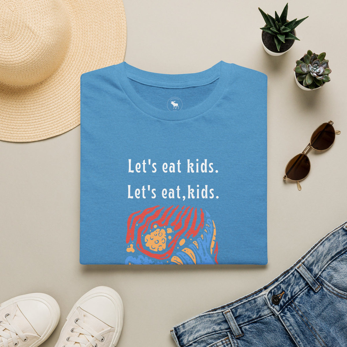 Let's Eat, Kids. T-Shirt — Punctuation Saves Lives Funny Grammar Tee