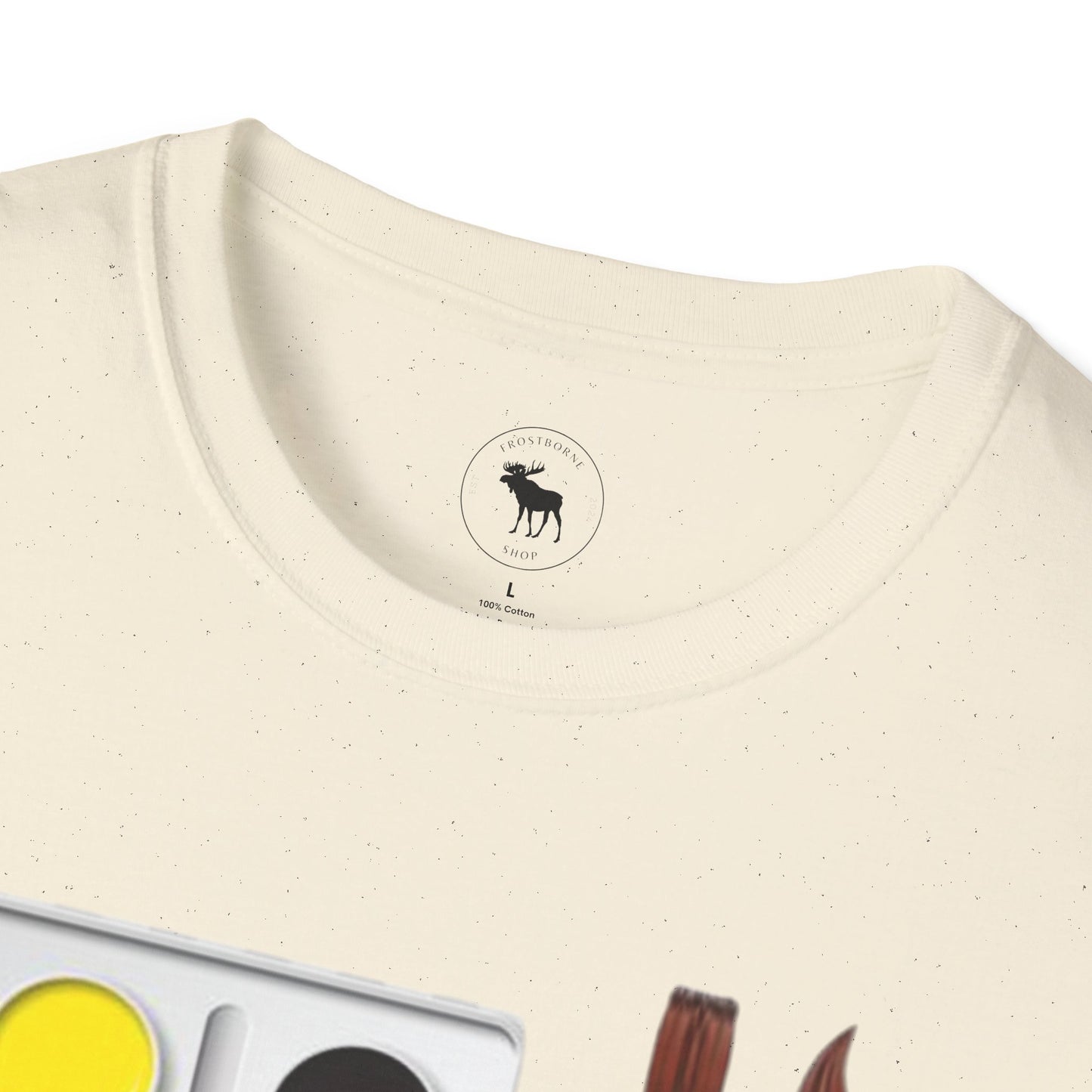 Colorful Artist T-Shirt/ Water color pallet softstyle Tee