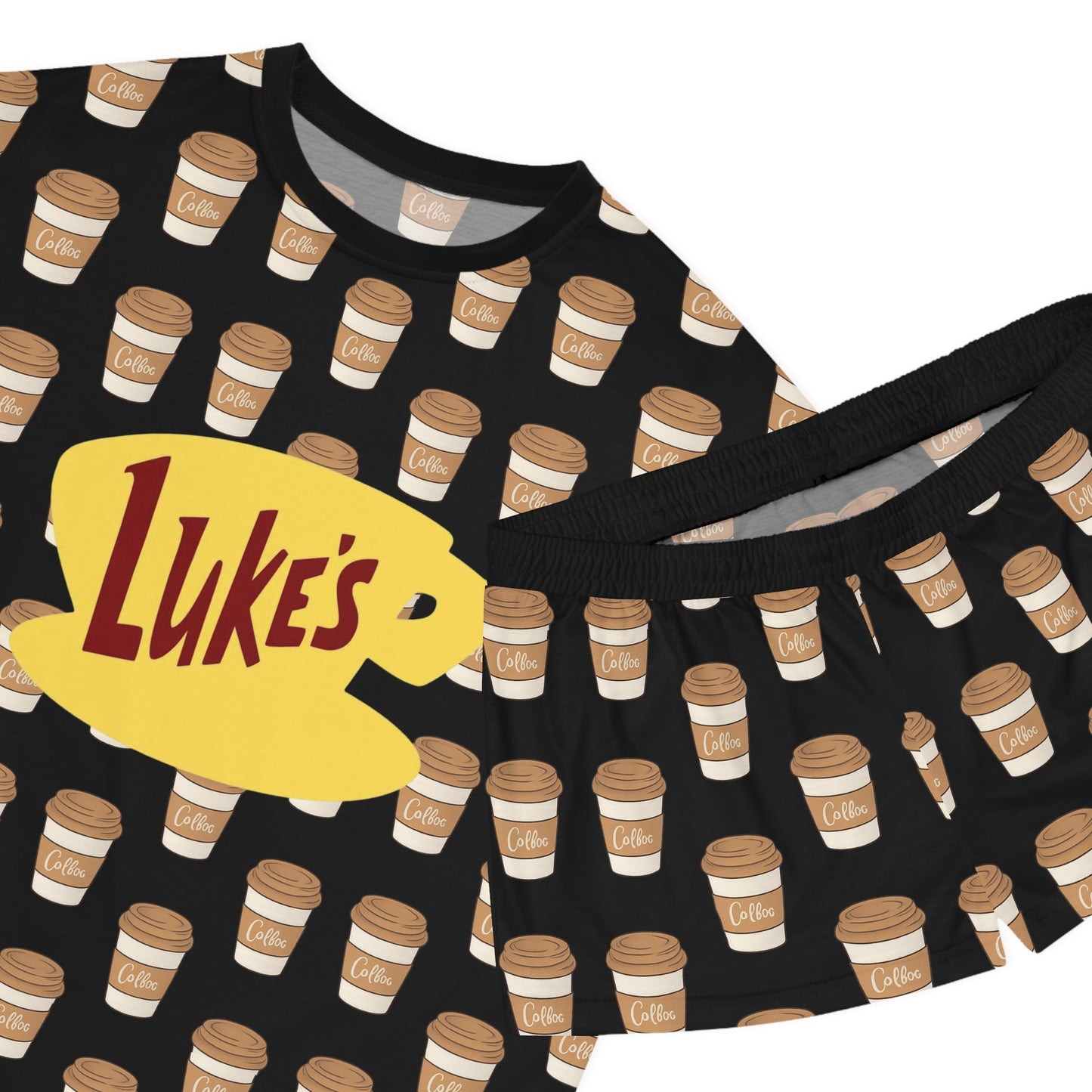 Women's Pajama Set - Gilmore Girls Luke's Coffee Coffee Coffee Fan Girl Design