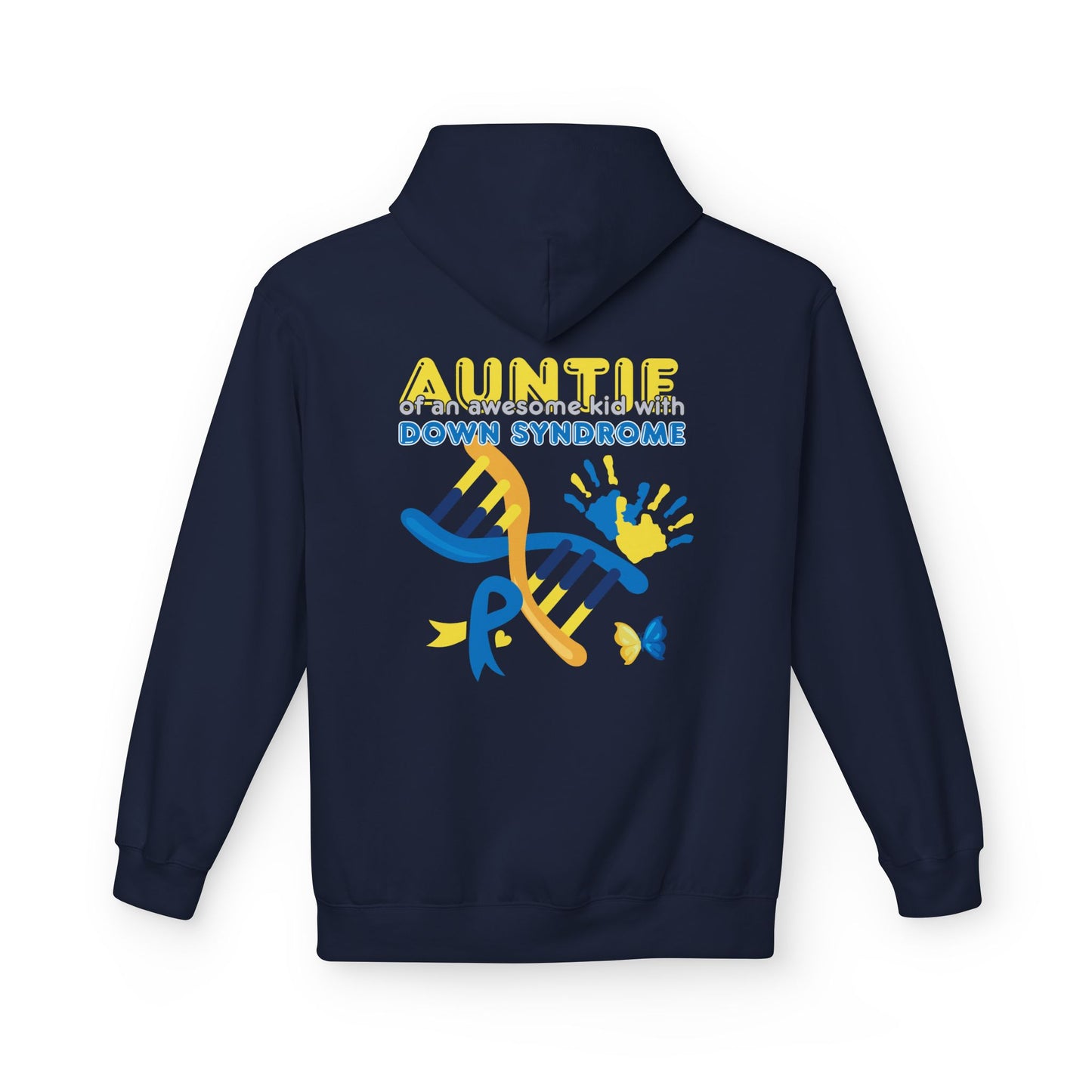 Down Syndrome Aunt Hoodie — "Auntie of the Morning Sun" DNA Ribbon Sweatshirt