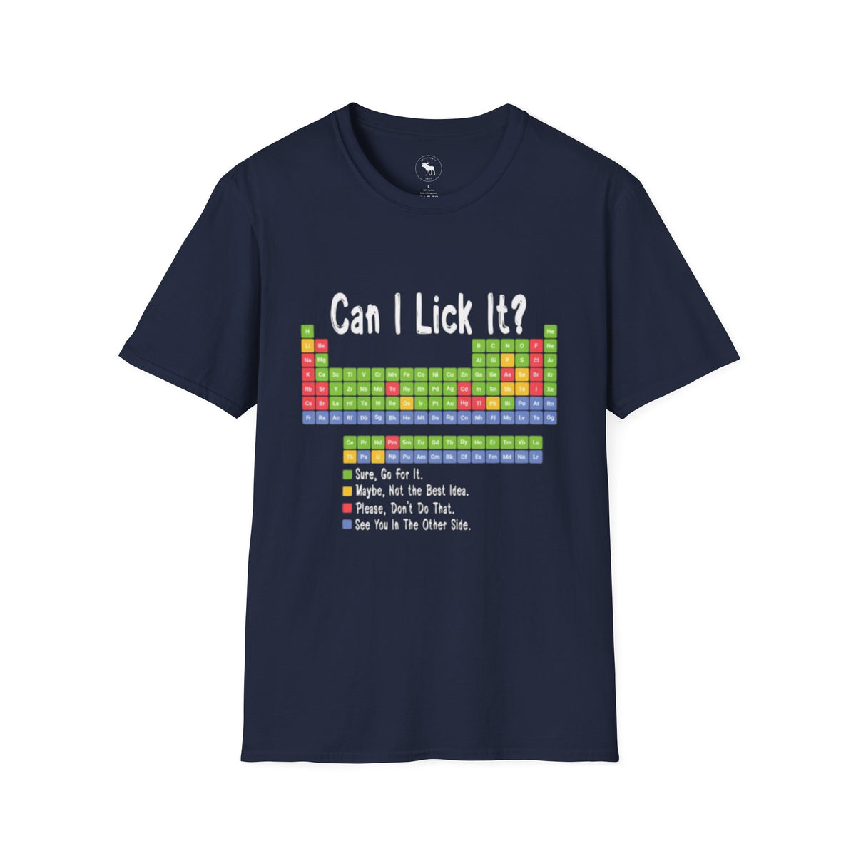 Can I Lick It? Chemistry Periodic Table T-Shirt