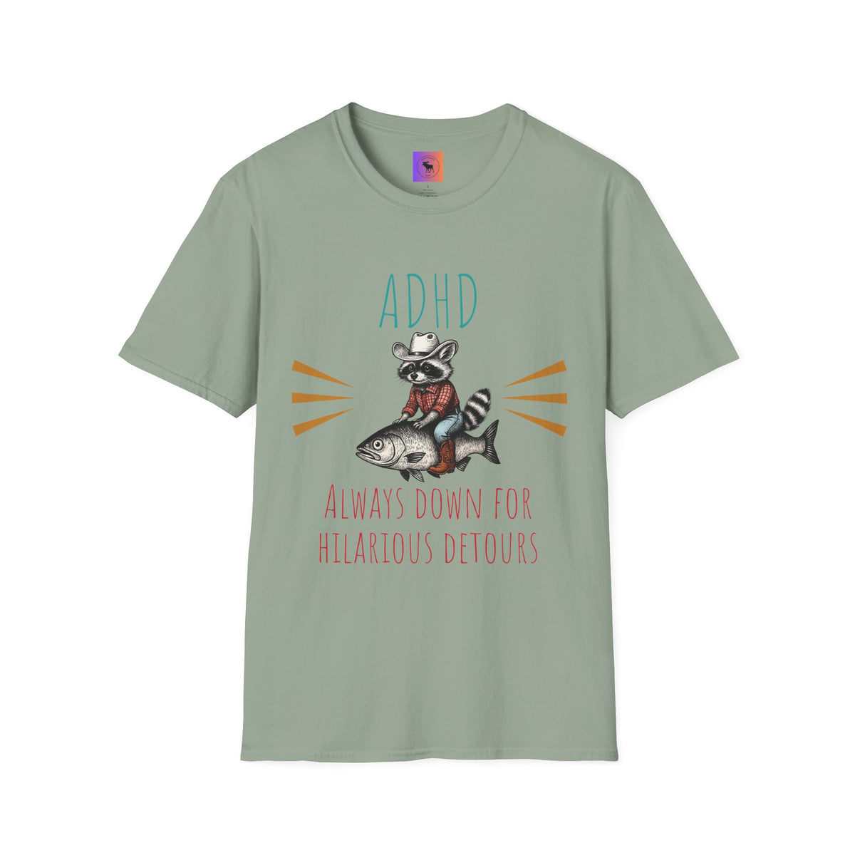 ADHD Awareness Unisex T-Shirt, Hilarious Detours Tee, Funny Gift for ADHD Friends, Casual Wear, Gift for Mental Health Awareness