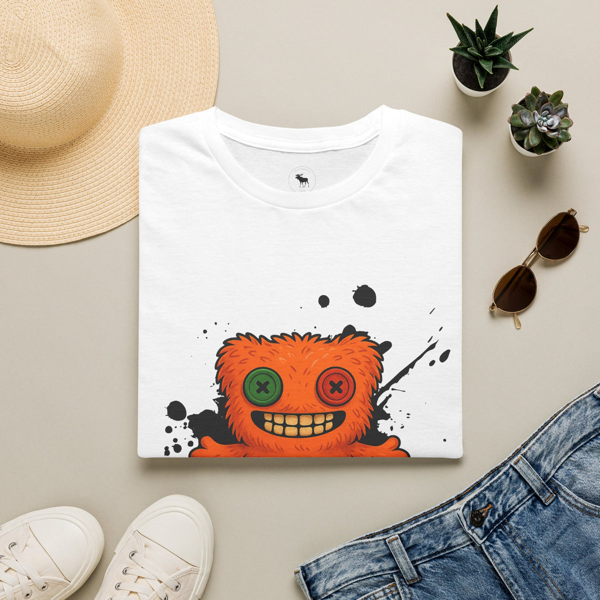 Funny Orange Monster T-Shirt – 'Fugg Life' Graphic Tee