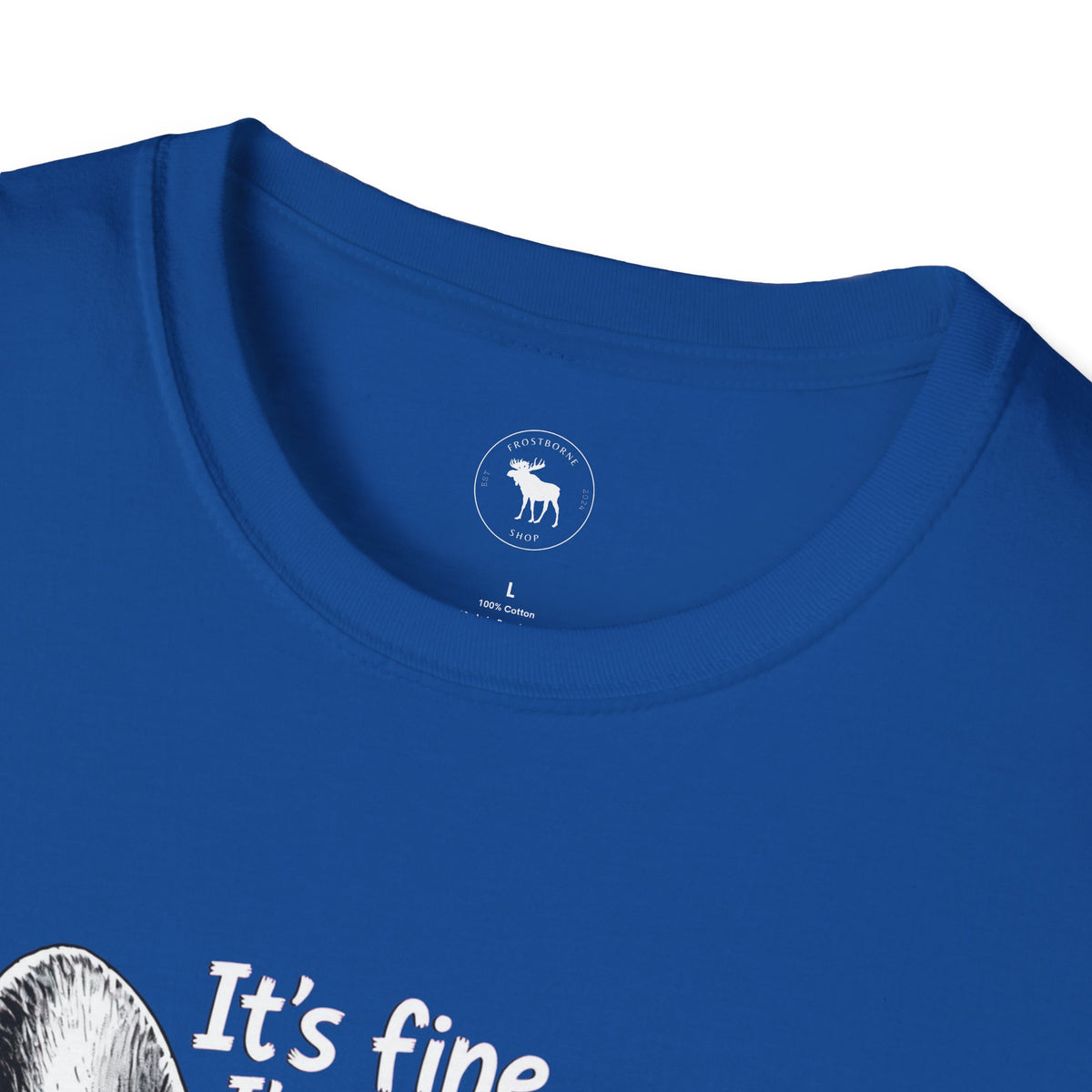 Funny Cat “It’s Fine, I’m Fine” Graphic T-Shirt
