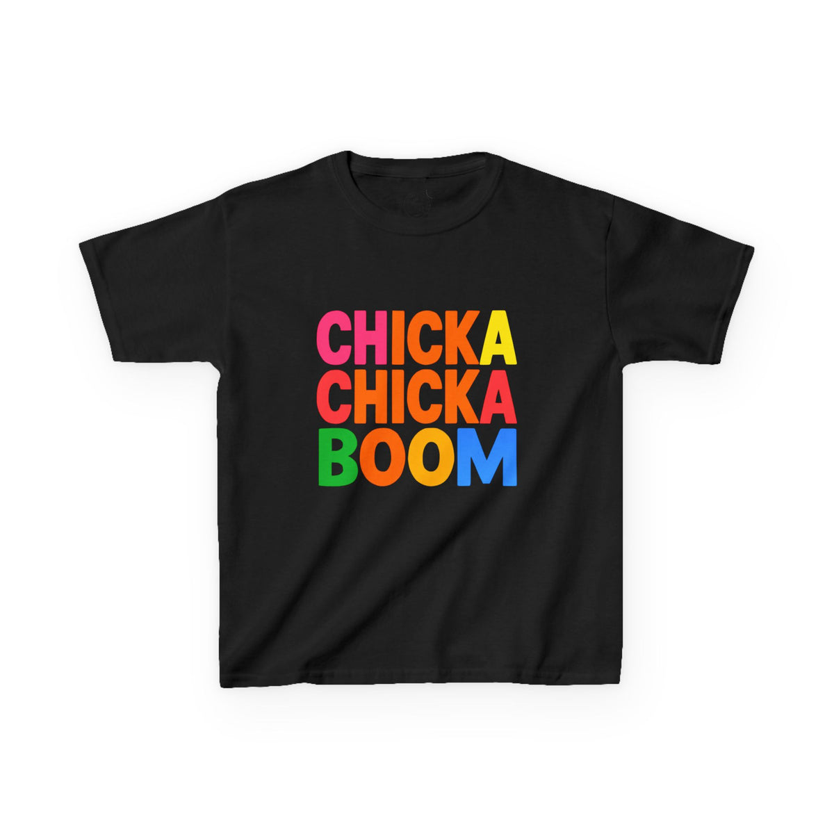 Colorful Kids Tee - Chicka Chicka Boom! Fun T-Shirt for Play Dates, Birthday Parties, Gift for Kids, Casual Wear, Summer Fun