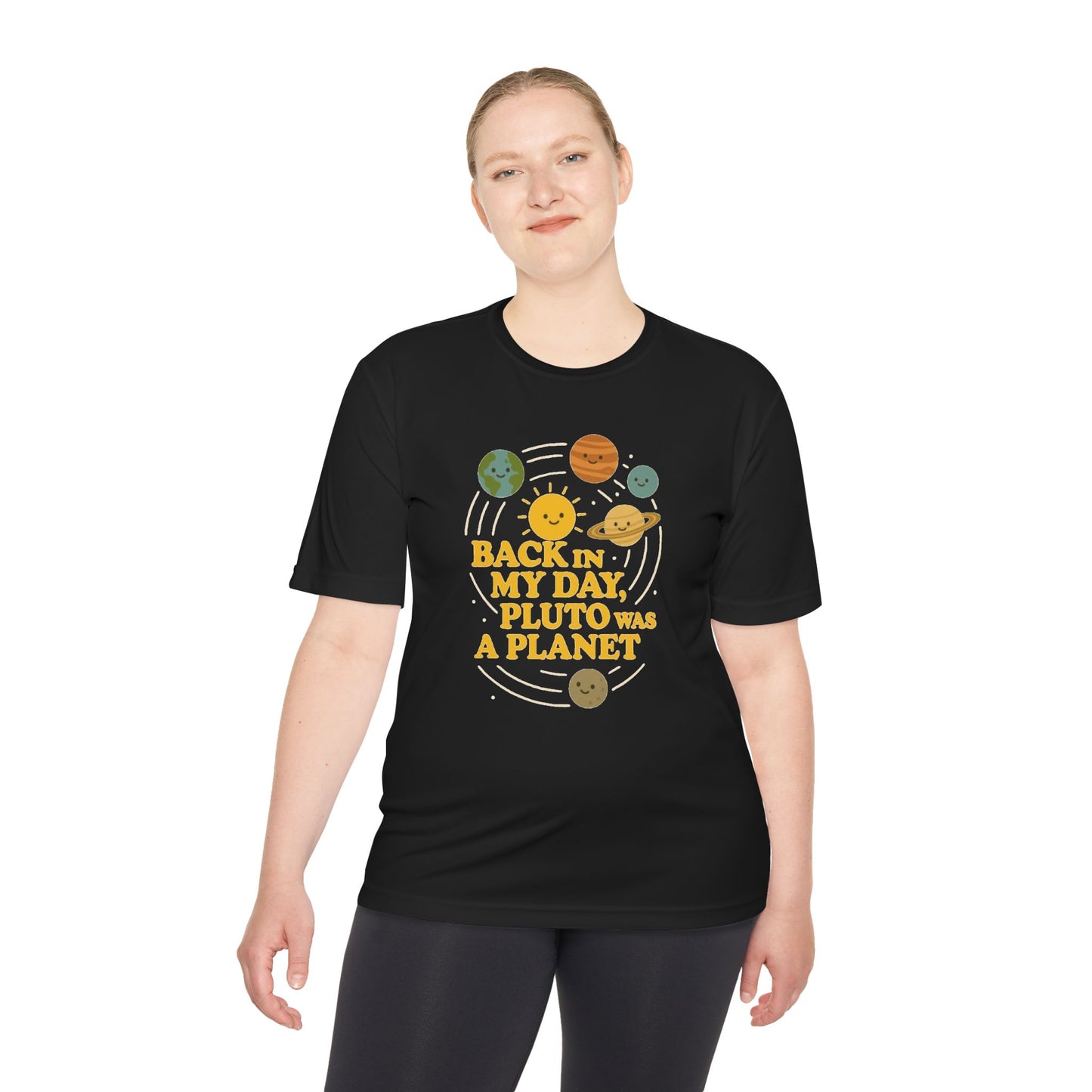 Throwback Planet Tee, Unisex T-Shirt, Retro Space Shirt, Gift for Science Lovers, Funny Astronomy Apparel, Casual Wear