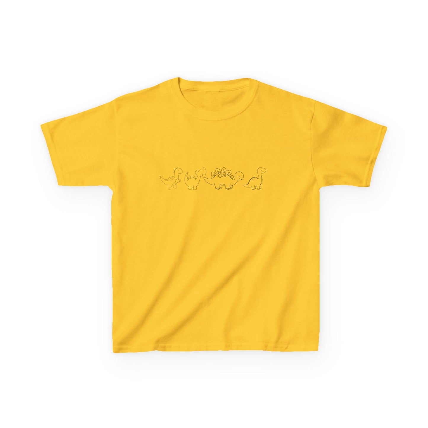 simple Dinosaur outline Kids Heavy Cotton™ Tee