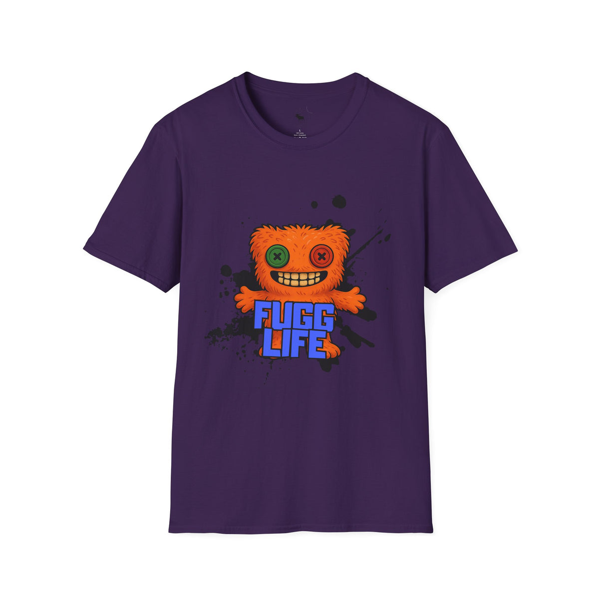 Funny Orange Monster T-Shirt – 'Fugg Life' Graphic Tee
