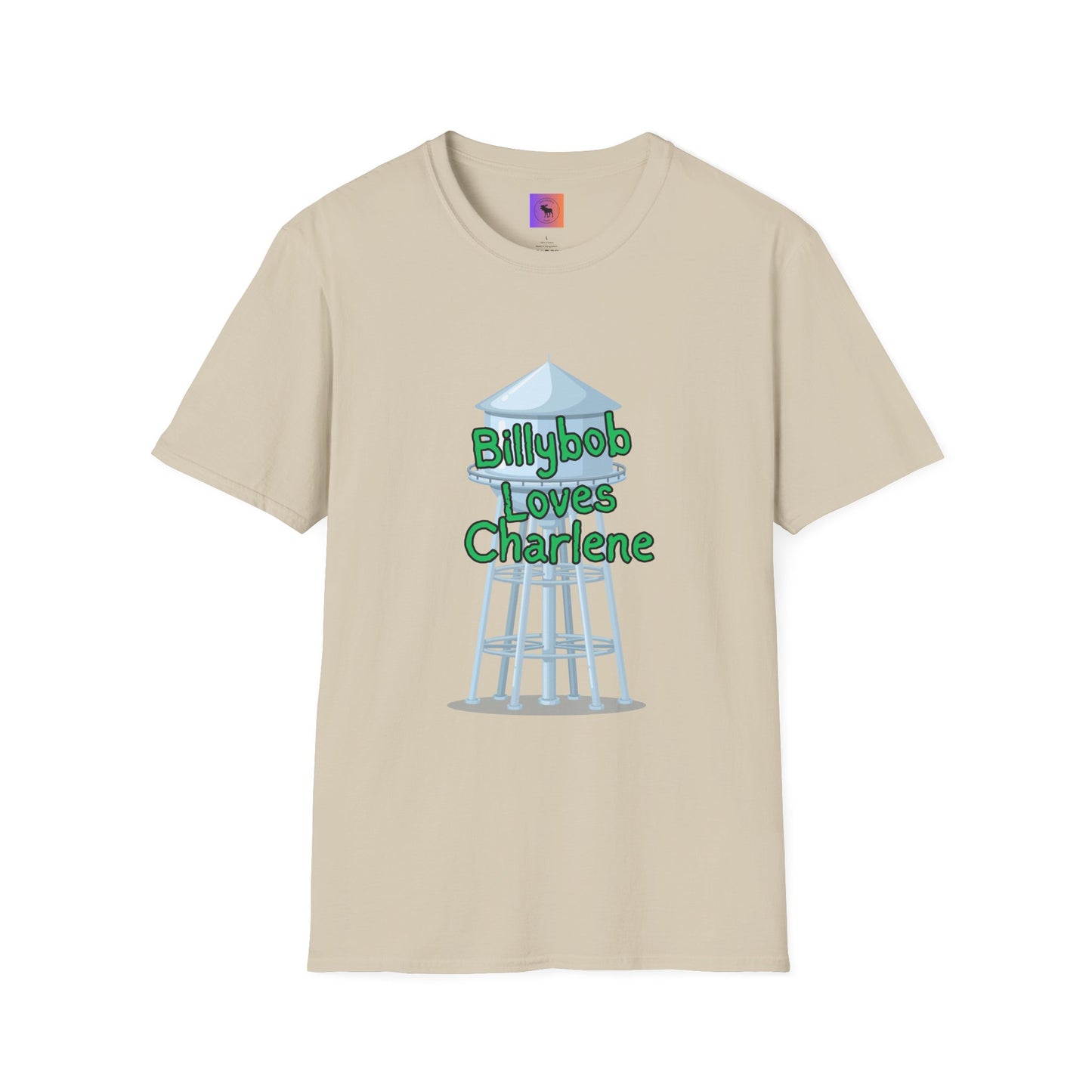 T-Shirt — 'Billybob Loves Charlene' Water Tower Graphic