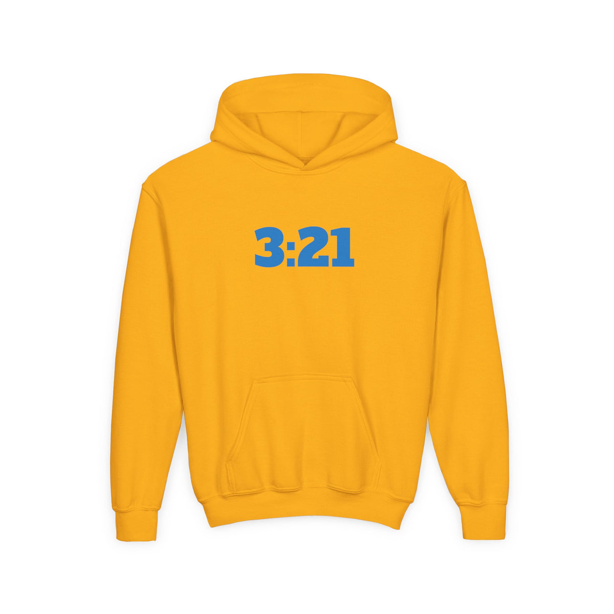 Youth Hoodie — 3:21 DNA Design Kids Pullover with Colorful Double Helix Down Syndrome awareness colors
